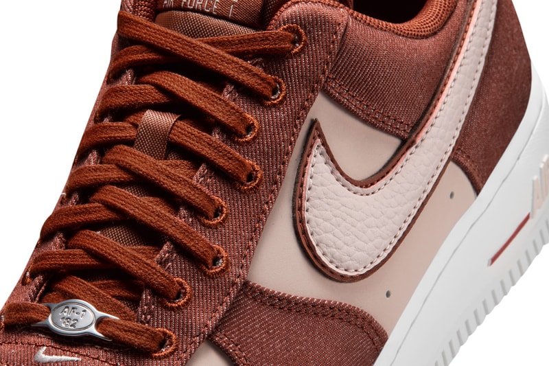 Nike Air Force 1 Low Cinnamon/Silt Red-White-Metallic Silver Release Info