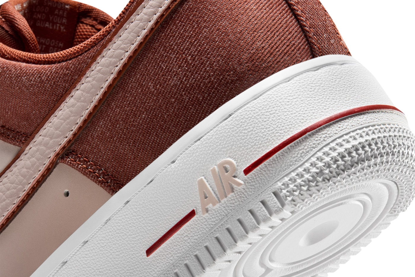 Nike Air Force 1 Low Cinnamon/Silt Red-White-Metallic Silver Release Info