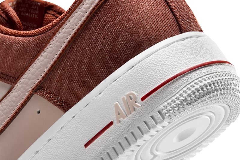 Nike Air Force 1 Low Cinnamon/Silt Red-White-Metallic Silver Release Info