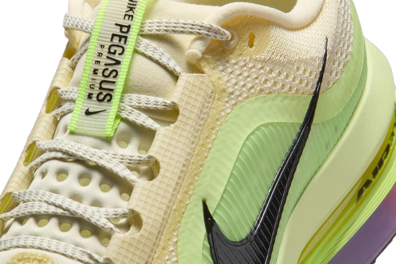 Nike Pegasus Premium Volt Alabaster Barely Volt Volt Ice Black HQ2592-701 Release Info