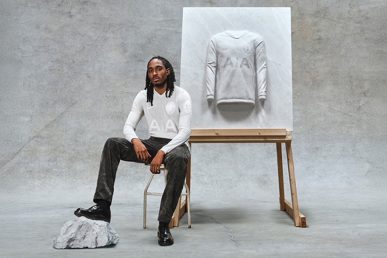 tottenham hotspur nike retro shirt 1901 fa cup win football commemorative 125 years lilywhite campaign Djed Spence Richarlison Micky van de Ven Mohammed Kudus alasdair thompson 