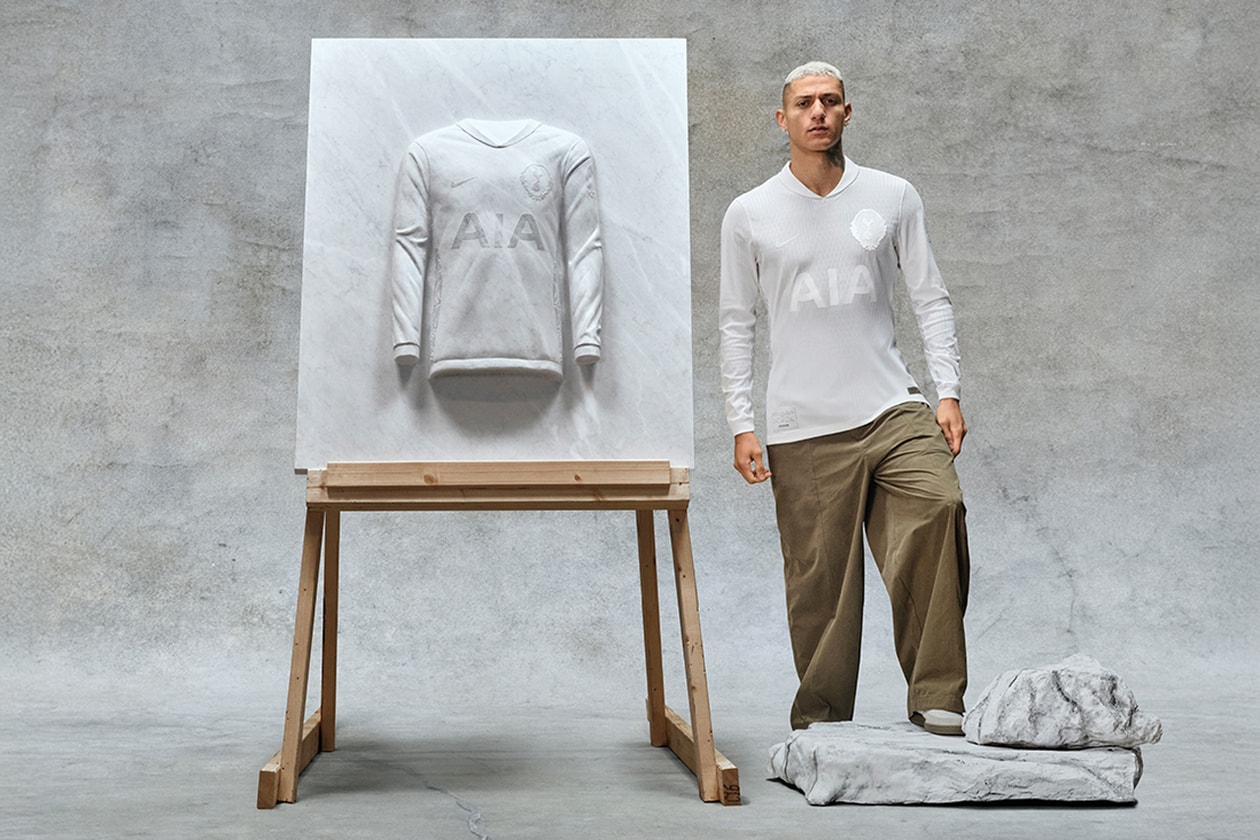 tottenham hotspur nike retro shirt 1901 fa cup win football commemorative 125 years lilywhite campaign Djed Spence Richarlison Micky van de Ven Mohammed Kudus alasdair thompson 