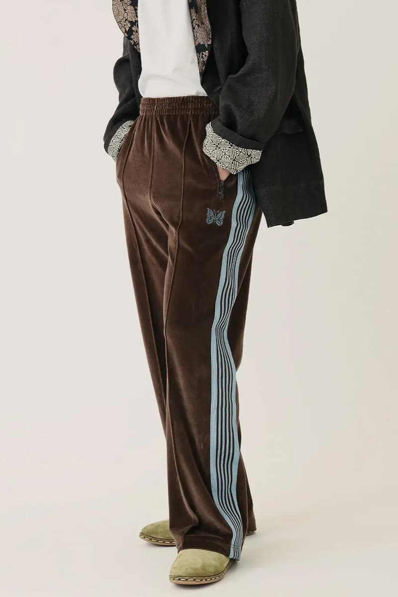 JOURNAL STANDARD x NEEDLES SS26 Velour Track Pants Crafted from premium C/PE velour