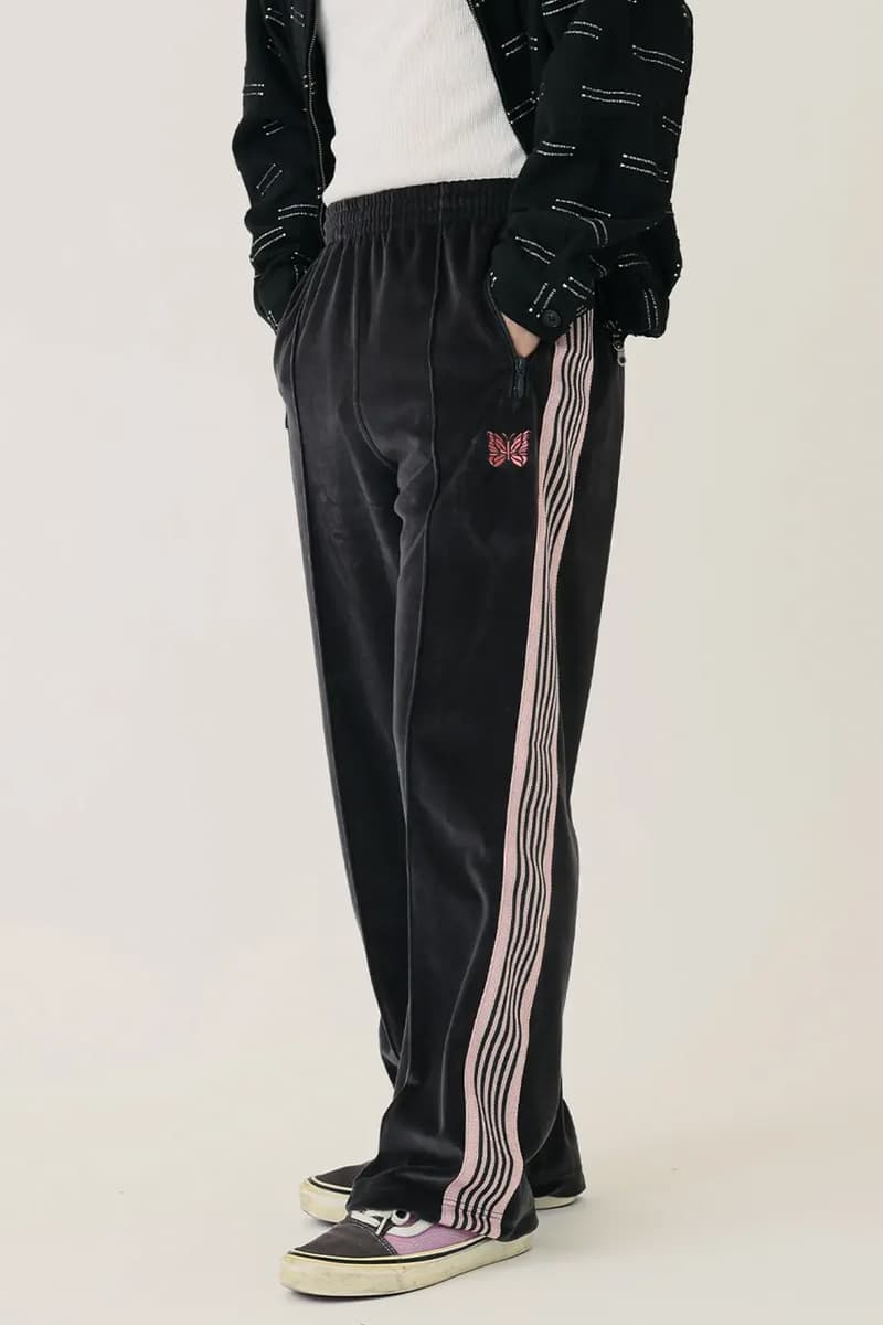 JOURNAL STANDARD x NEEDLES SS26 Velour Track Pants Crafted from premium C/PE velour