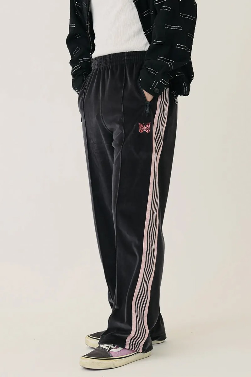 JOURNAL STANDARD x NEEDLES SS26 Velour Track Pants Crafted from premium C/PE velour