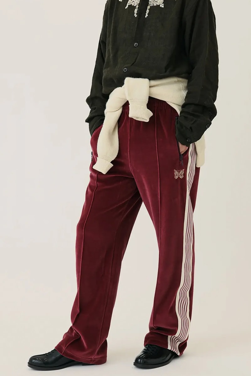 JOURNAL STANDARD x NEEDLES SS26 Velour Track Pants Crafted from premium C/PE velour