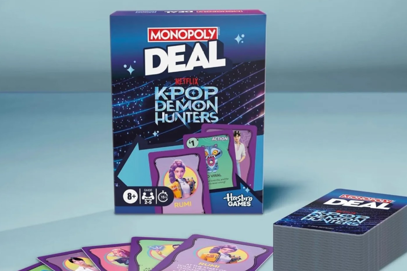 'KPop Demon Hunters' Reimagines Monopoly Deal in First Netflix and Hasbro Partnership Releases release info board game plush toys electronics amazon