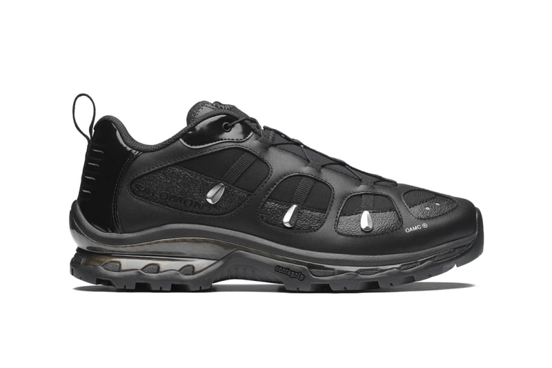 Official Look at the OAMC x Salomon XT-QUEST "Black/Silver" L49167100 black metallic silver monochromatic alpine paris fashion brand footwear rugged shoe
