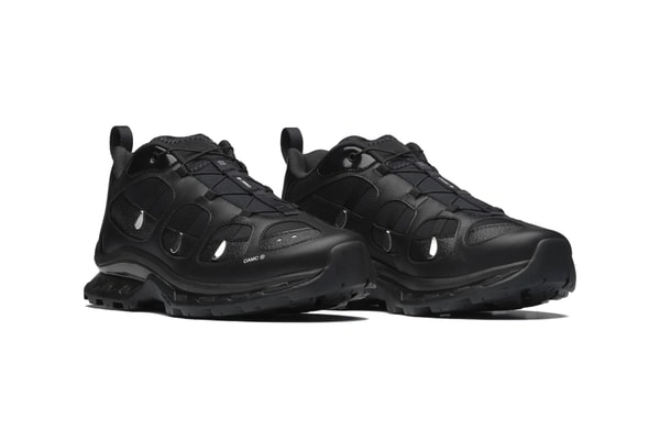 Official Look at the OAMC x Salomon XT-QUEST "Black/Silver" L49167100 black metallic silver monochromatic alpine paris fashion brand footwear rugged shoe