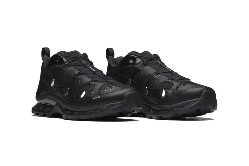 Official Look at the OAMC x Salomon XT-QUEST "Black/Silver" L49167100 black metallic silver monochromatic alpine paris fashion brand footwear rugged shoe