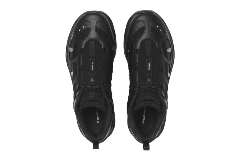 Official Look at the OAMC x Salomon XT-QUEST "Black/Silver" L49167100 black metallic silver monochromatic alpine paris fashion brand footwear rugged shoe
