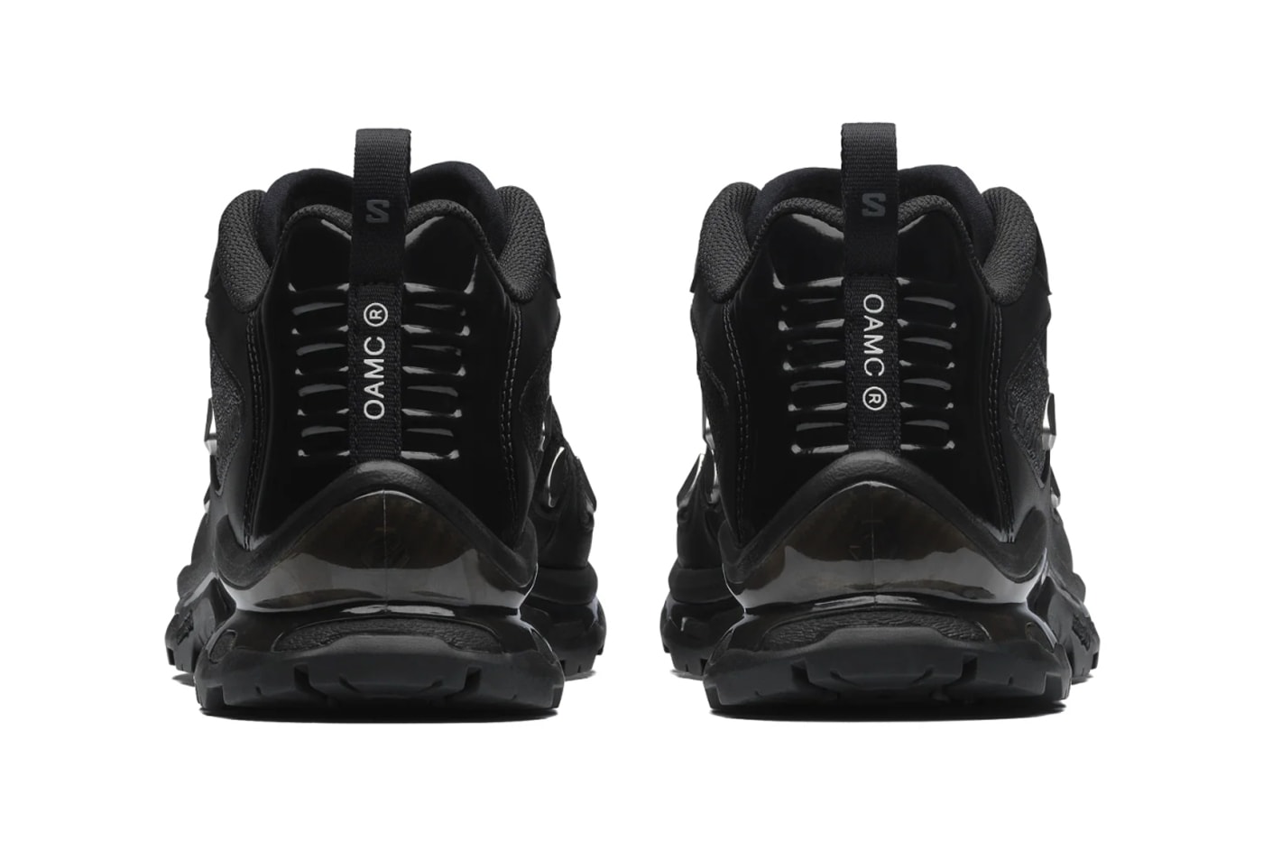 Official Look at the OAMC x Salomon XT-QUEST "Black/Silver" L49167100 black metallic silver monochromatic alpine paris fashion brand footwear rugged shoe