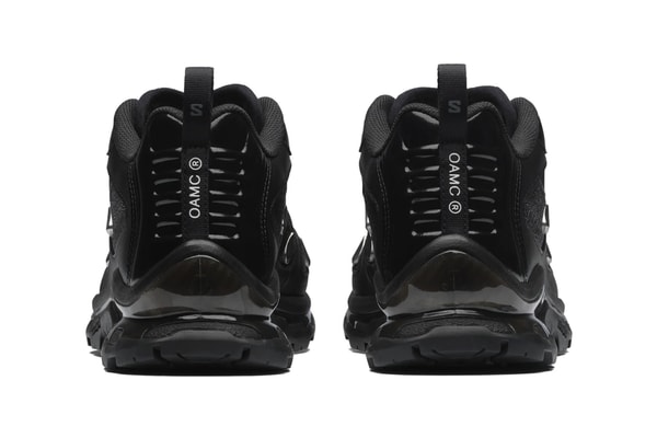 Official Look at the OAMC x Salomon XT-QUEST "Black/Silver" L49167100 black metallic silver monochromatic alpine paris fashion brand footwear rugged shoe