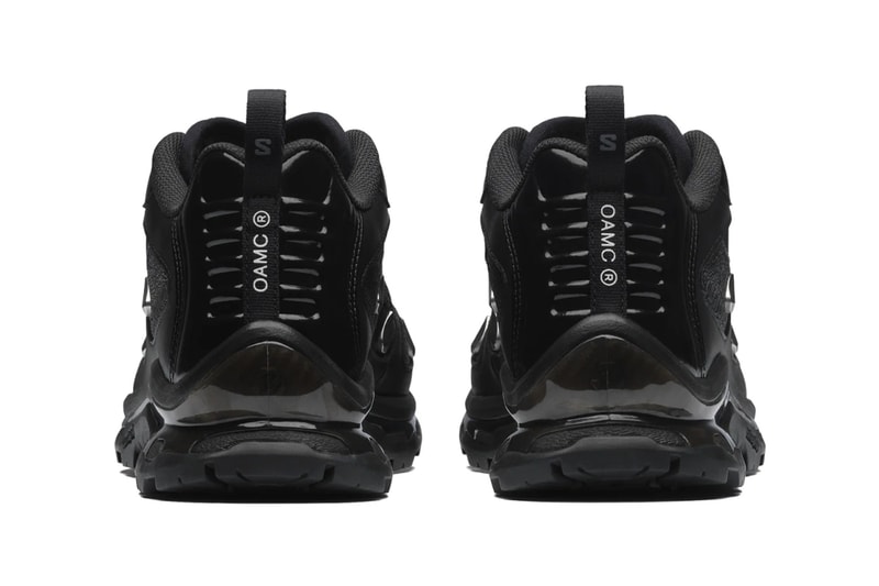 Official Look at the OAMC x Salomon XT-QUEST "Black/Silver" L49167100 black metallic silver monochromatic alpine paris fashion brand footwear rugged shoe