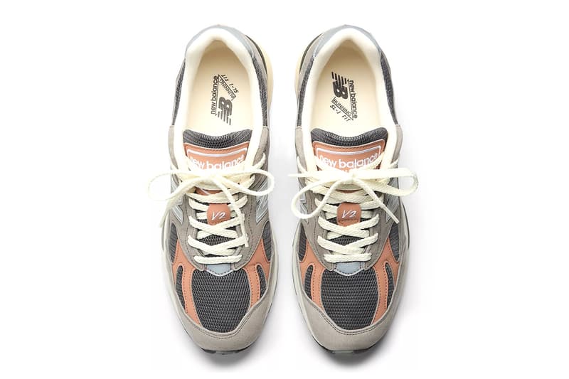 New Balance 991v2 Elephant Grey Salmon U991GC2 Official Images