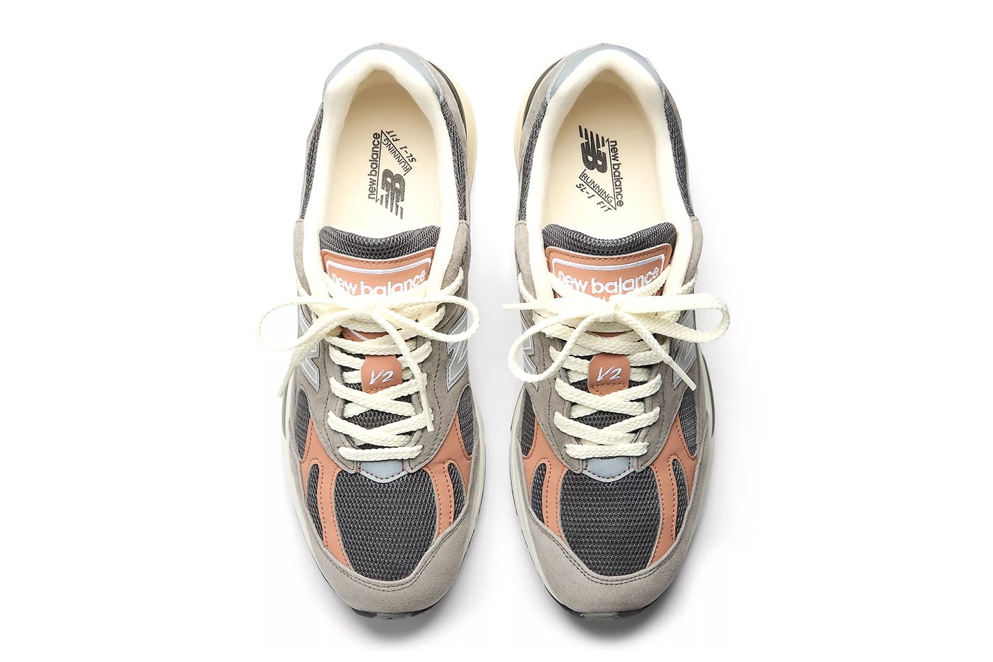 New Balance 991v2 Elephant Grey Salmon U991GC2 Official Images