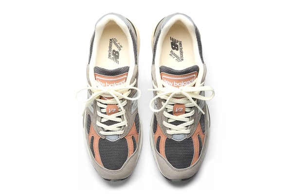 New Balance 991v2 Elephant Grey Salmon U991GC2 Official Images