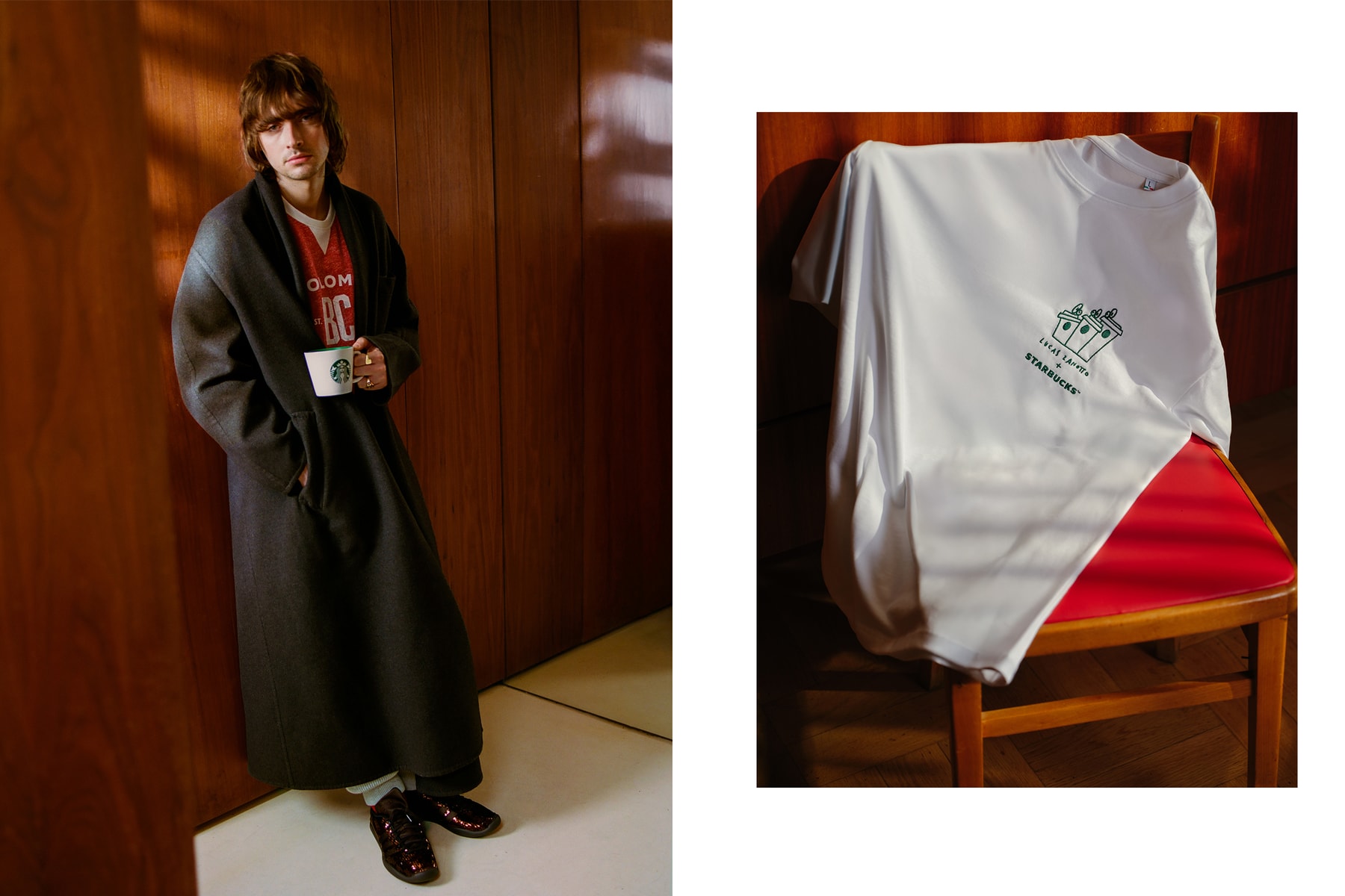 starbucks house of coffee sarah andelman lucas zanotto collaboration k-way nordica poldo dog couture gene gallagher campaign lifestyle collection reserve milan roastery