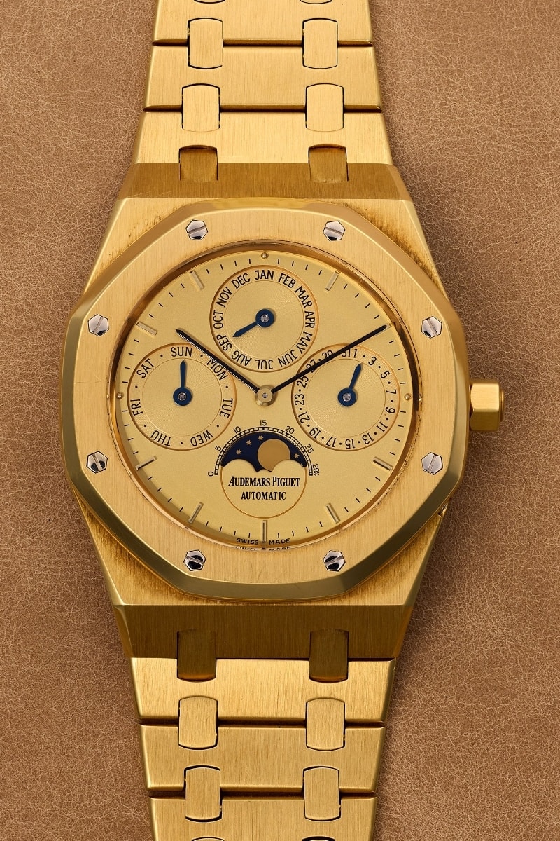 Wrist Check Kevin Hart Vintage Audemars Piguet Royal Oak Perpetual Calendar Ref. 25654BA 18k Yellow Gold Golden Globes 2026