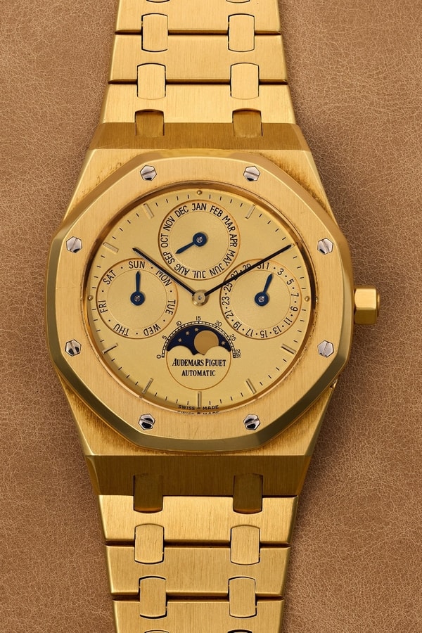 Wrist Check Kevin Hart Vintage Audemars Piguet Royal Oak Perpetual Calendar Ref. 25654BA 18k Yellow Gold Golden Globes 2026