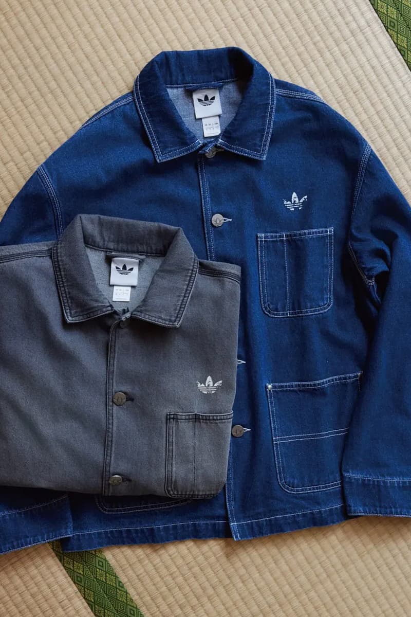 adidas Originals Reimagines Heritage With SS26 Denim Coverall Jackets chore jacket 