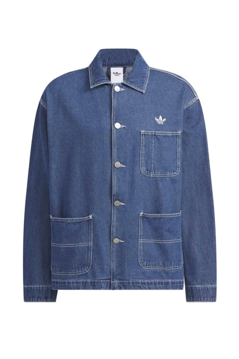adidas Originals Reimagines Heritage With SS26 Denim Coverall Jackets chore jacket 