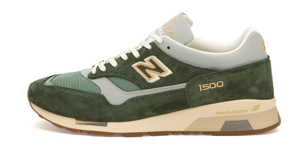 New Balance 1500 Made in England Surfaces in "Kombu Green/Sea Spray"
