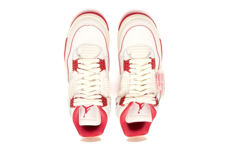 Air Jordan 4 Valentine's Day Pale Ivory Sierra Red Tough Red HV0823-108 Release Info