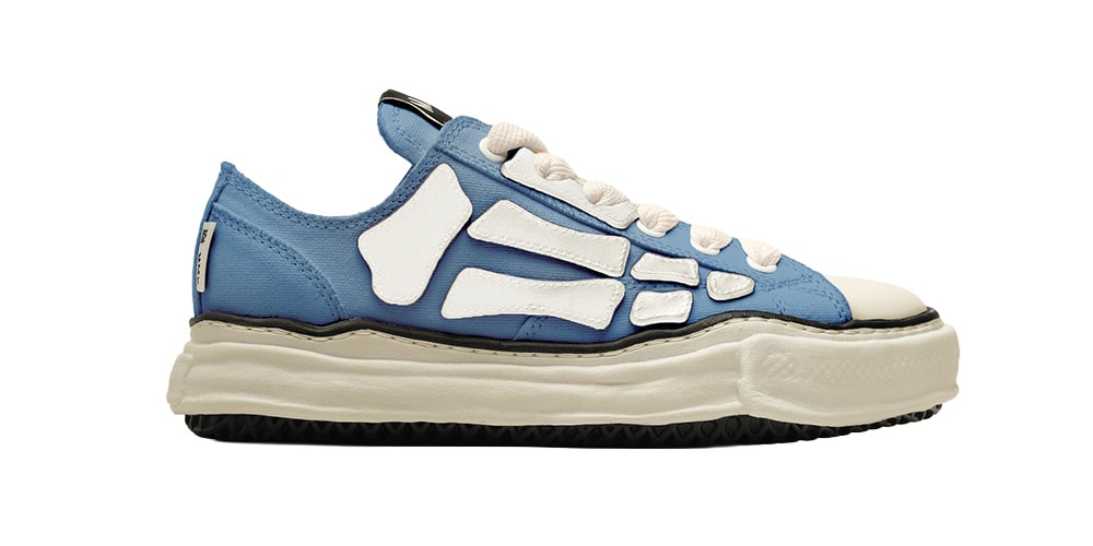 AMIRI x Maison MIHARA YASUHIRO Bones Sneaker Gets a Blue‑and‑White Makeover