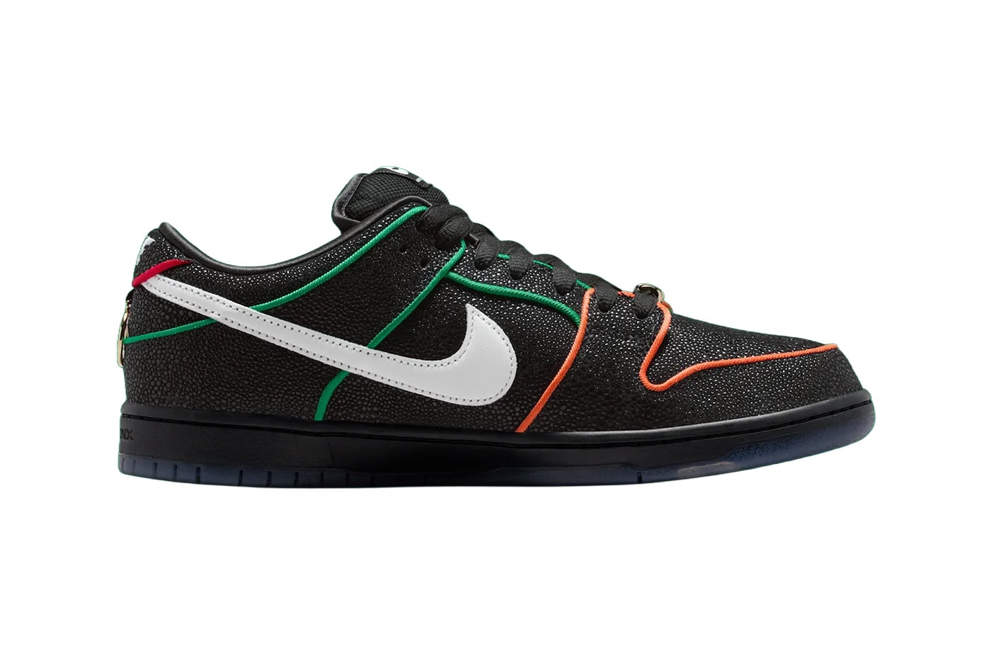 Bronx Girls Skate x Nike SB Dunk Low Black/Challenge Red-Total Orange-White HV1664-001 Release Info