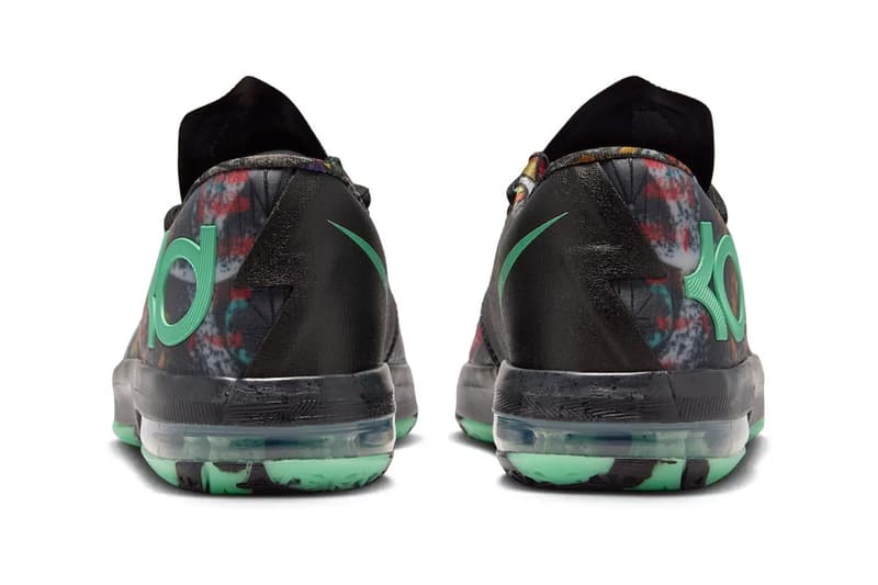 Official Look at the Nike KD 6 All-Star "Illusion" Multi-Color/Green Glow-Black FQ8356-900