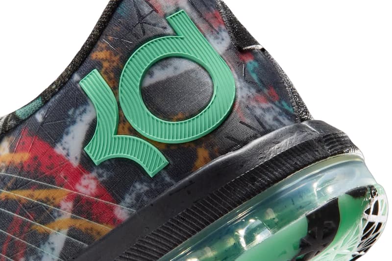 Official Look at the Nike KD 6 All-Star "Illusion" Multi-Color/Green Glow-Black FQ8356-900