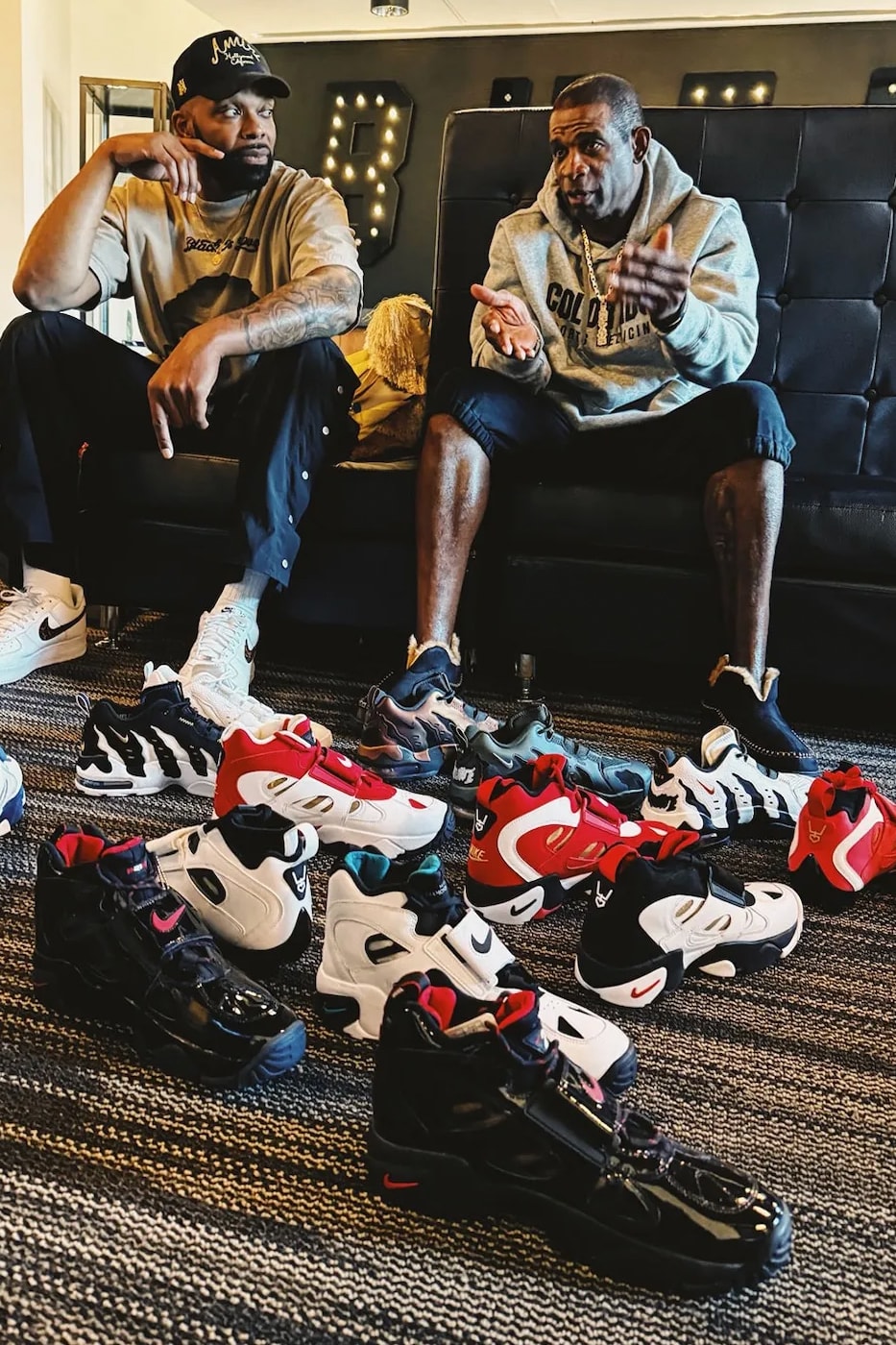 Deion Sanders Teases Upcoming Nike Air DT Max 96 Low swoosh Nike Air Diamond Turf 2 football coach primetime 