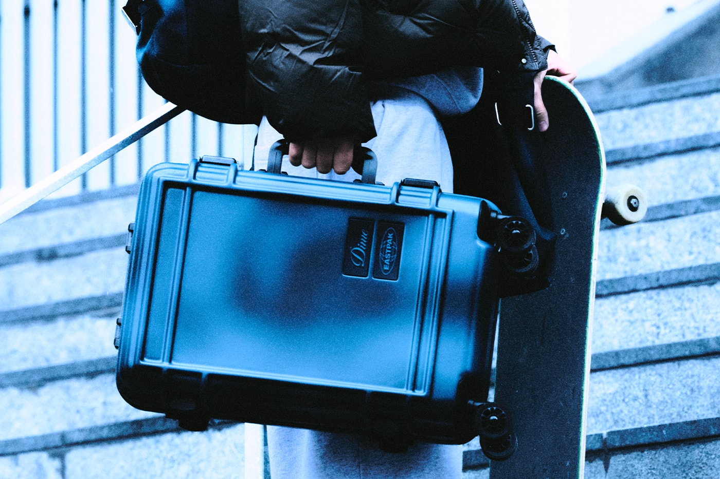 Dime and Eastpak Drop Chaos-Proof Carryalls in Latest Collab backpack side bag collaboration 