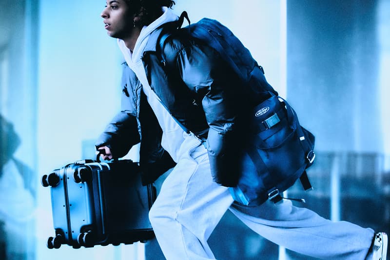 Dime and Eastpak Drop Chaos-Proof Carryalls in Latest Collab backpack side bag collaboration 