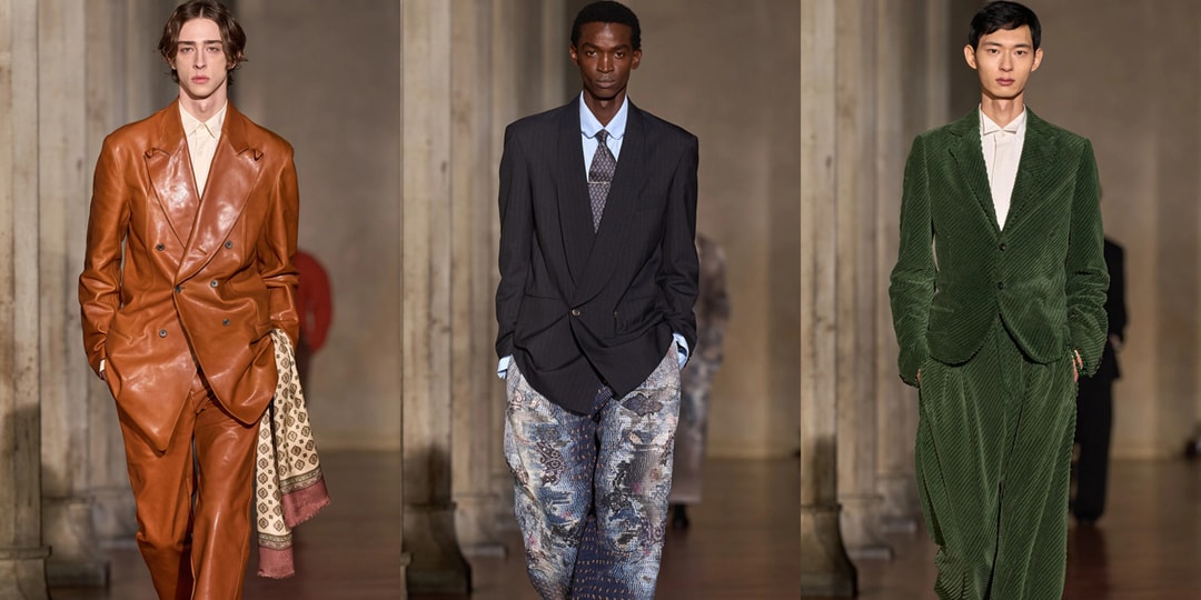 SOSHIOTSUKI Reveals ASICS & PROLETA RE ART Collabs on Pitti Uomo's FW26 Runway