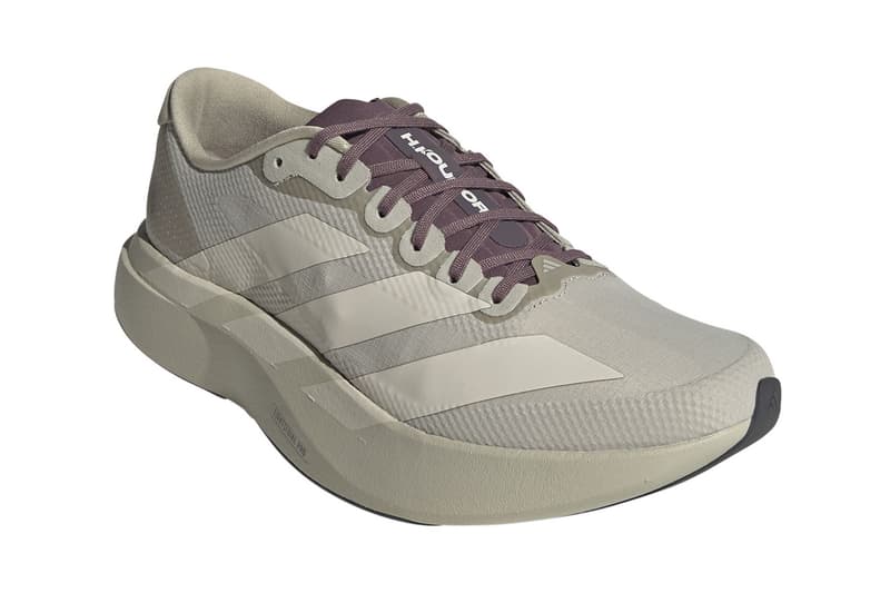 adidas Running x Hermanos Koumori Adizero Evo SL HK Putty Grey/Alumina/Shadow Fig JS2441 Release Info
