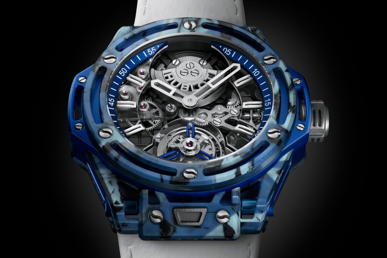 Hublot LVMH Watch Week 2026 Release Info Spirit of Big Bang Year of the Horse  Big Bang Unico SR_a by Samuel Ross  Classic Fusion Chronograph Europa League Coal Blue Big Bang & Spirit of Big Bang Big Bang Tourbillon Novak Djokovic Goat Edition Big Bang Original Unico Sage Green Classic Fusions