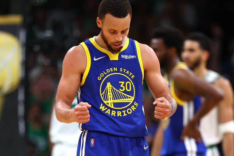 Stephen Curry 2022 NBA Finals Game 6 Golden State Warriors jersey that sold privately for a record $2.45 million after MeiGray authentication