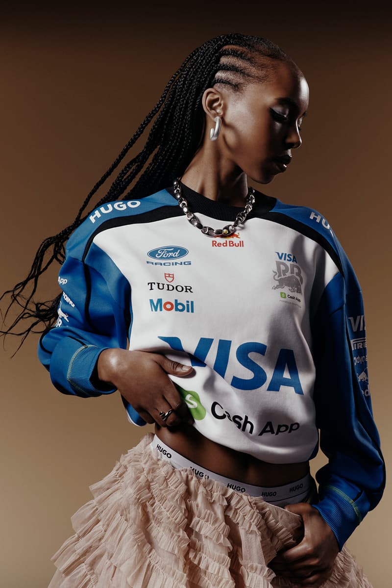visa cash app red bull hugo f1 formula 1 team kit racing shirt 2026 Liam Lawson Arvid Lindblad driver young designer creator program