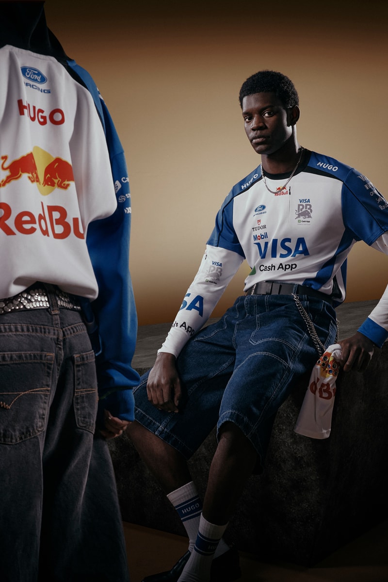 visa cash app red bull hugo f1 formula 1 team kit racing shirt 2026 Liam Lawson Arvid Lindblad driver young designer creator program