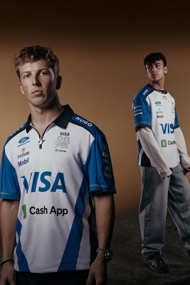 visa cash app red bull hugo f1 formula 1 team kit racing shirt 2026 Liam Lawson Arvid Lindblad driver young designer creator program