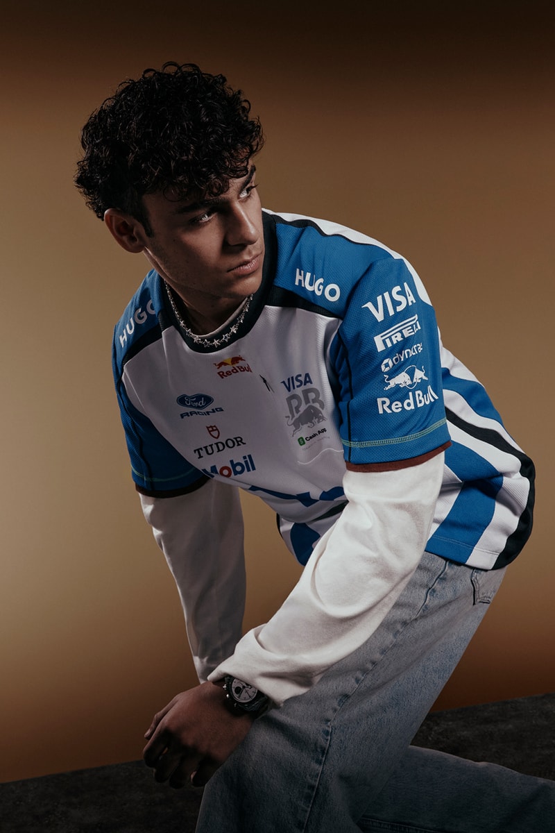 visa cash app red bull hugo f1 formula 1 team kit racing shirt 2026 Liam Lawson Arvid Lindblad driver young designer creator program