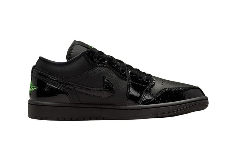 Air Jordan 1 Low “Black/Scream Green” Official Images