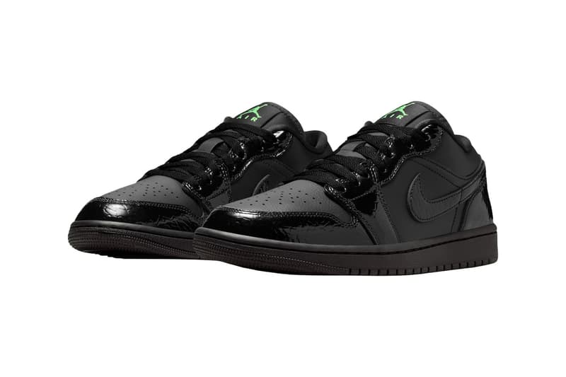 Air Jordan 1 Low “Black/Scream Green” Official Images