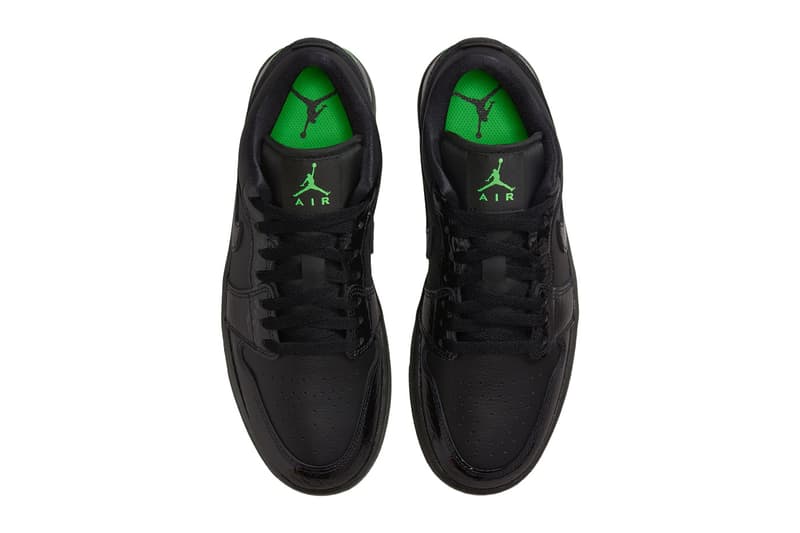 Air Jordan 1 Low “Black/Scream Green” Official Images
