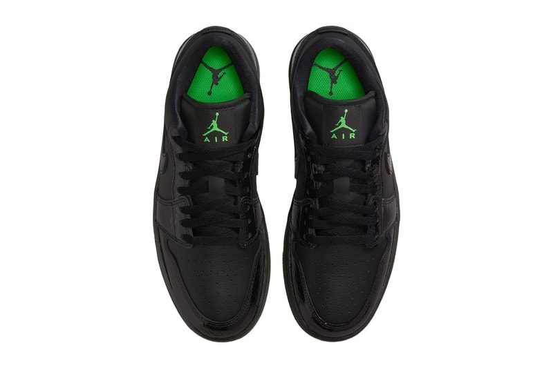 Air Jordan 1 Low “Black/Scream Green” Official Images