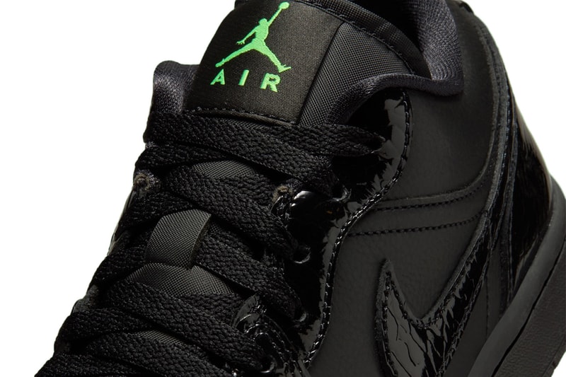 Air Jordan 1 Low “Black/Scream Green” Official Images