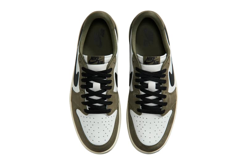 Air Jordan 1 Low OG Medium Olive Black Summit White Sail HQ6998-200 Release Info