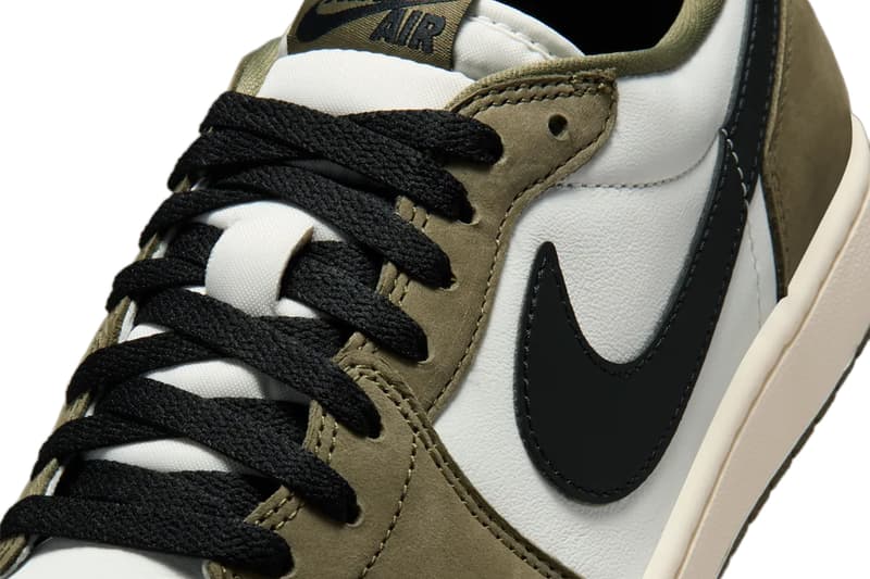 Air Jordan 1 Low OG Medium Olive Black Summit White Sail HQ6998-200 Release Info